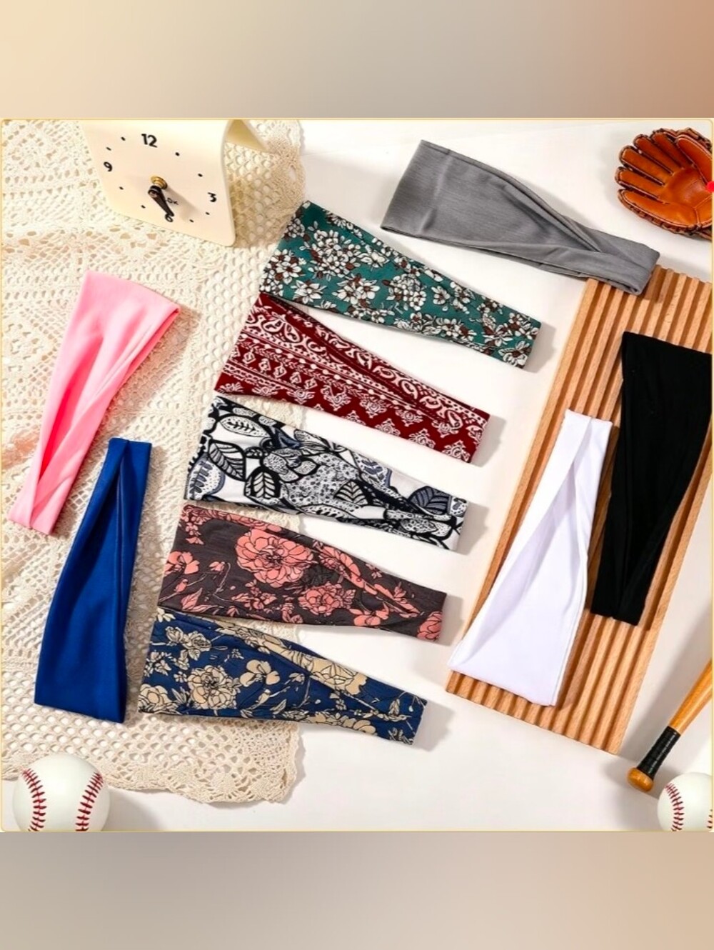 Boho Headbands for Women Non Slip Knotted Hair BandsSoft Stretchy Wide